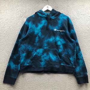 Champion Blue Tie-Dye Hoodie